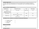 Fresher Resume format Download In Ms Word Instrumentation Control Freshers Resume format Sample