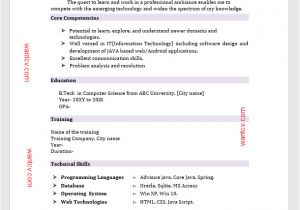 Fresher Resume format Download In Ms Word top 10 Fresher Resume format In Ms Word Free Download