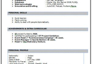 Fresher Teacher Resume format In Word Over 10000 Cv and Resume Samples with Free Download Cv