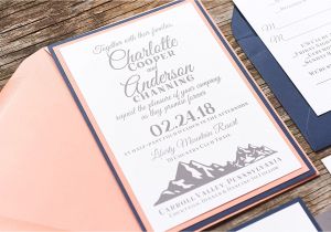Friends Card for Marriage Invitation Amazon Com Personalized Mountain Wedding Invitation Card