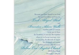 Friends Card for Wedding Invitation Ocean Waves Invitation with Images Discount Wedding