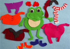 Froggy Gets Dressed Template Froggy Gets Dressed 13 Pc Flannel Board Felt Story