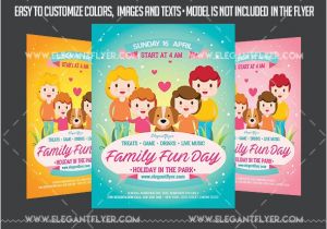 Fun Day Flyer Template Free Family Fun Day Flyer Psd Template by Elegantflyer