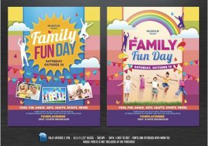 Fun Day Flyer Template Free Family Fun Day Flyers Flyer Templates Creative Market