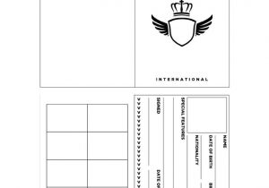 Fun Passport Template Passport Template Worksheet Free Esl Printable