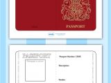 Fun Passport Template Twinkl Resources Gt Gt British Passport Template Gt Gt Printable
