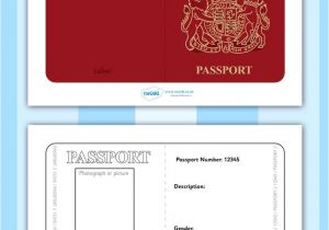 Fun Passport Template Twinkl Resources Gt Gt British Passport Template Gt Gt Printable
