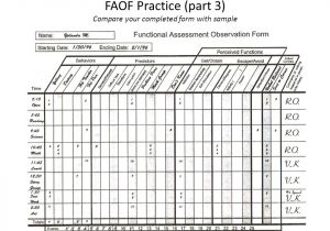 Functional assessment Observation form Template Functional assessment Observation form Tutorial Ppt