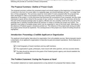 Funding Proposal Template Doc Writing the Grant Proposal Template Sample form