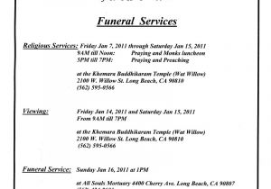 Funeral Announcement Email Template Ki Media Funeral Announcement Rev Chhean Kong Updated