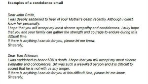 Funeral Email Template 6 Condolence Email Examples Samples Doc Examples