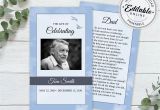 Funeral Flower Card Messages for Dad Examples Editable Funeral Prayer Card Template Printable Memorial
