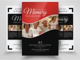 Funeral Flyers Templates Free Double Sided Memory Funeral Flyer Flyer Templates