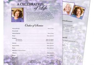 Funeral Flyers Templates Free Funeral Memorial Flyers Templates Sweet Lilac One Page