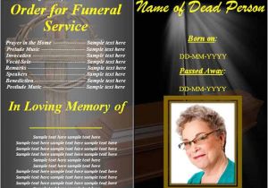 Funeral Program Templates Free Downloads 33 Sample Funeral Programs Templates Sample Templates