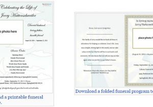Funeral Program Templates Free Downloads Free Editable Funeral Program Template Template Business