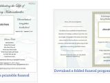 Funeral Service Sheet Template Our Favorite Actually Free Funeral Program Templates