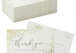 Funeral Thank You Card Etiquette 100 Count Thank You Cards for Funeral Sympathy Blank