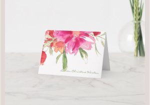 Funeral Thank You Card Etiquette Funeral Thank You Cards Watercolor Florals 4