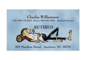 Funny Retirement Business Card Templates Comfortable Retiree Business Cards Photos Business Card