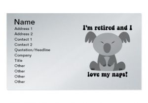 Funny Retirement Business Card Templates Retirement Double Sided Standard Business Cards Pack Of