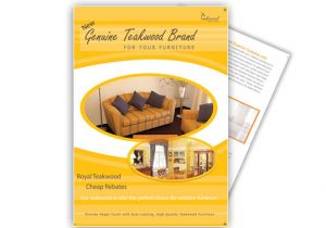 Furniture Flyer Template Free Teakwood Furniture Brochure Templates