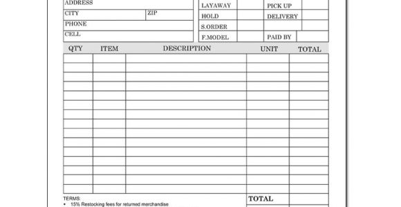 Furniture Receipt Template Furniture Invoice Receipts Retail Stores Designsnprint