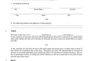 Furniture Rental Contract Template Printable Sample Rental Agreement Template form Real