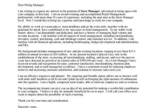 Future Opportunities Cover Letter Outstanding Cover Letter Examples Retail Store Manager