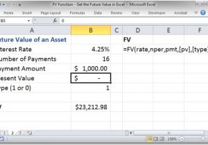 Future Value Excel Template Fv Function Get the Future Value In Excel Teachexcel Com