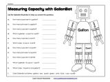 Gallon Man Template All Worksheets Converting Gallons Quarts Pints and Cups