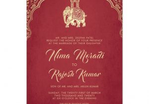Ganesh Image for Marriage Card Indian Wedding Invitation Red Gold Ganesha Invitation