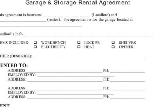 Garage Rental Contract Template 3 Storage Rental Template Free Download