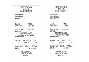 Gas Receipt Template Sample Receipt Template 14 Free Word Excel Pdf format