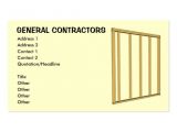 General Contractor Business Card Templates General Contractors Double Sided Standard Business Cards