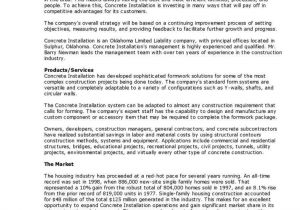 General Contractor Business Plan Template 12 Free Business Plan Template the Principled society