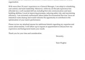 General Job Application Resume Best General Manager Cover Letter Examples Livecareer