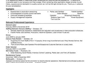 General Labor Resume Samples General Labor Resume Objectives Resume Sample Livecareer