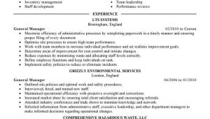 General Manager Resume Sample Best General Manager Resume Example Livecareer