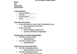 General Resume format Word File Sample Cv 26 Documents In Pdf Word