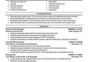 General Resume Sample Best Administrative General Manager Resume Example From