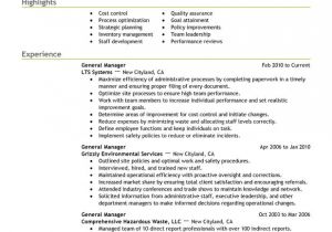 General Resume Sample General Manager Resume Examples Created by Pros