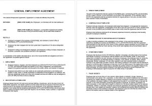 General Sales Contract Template General Agreement Template Microsoft Word Templates
