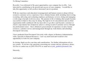 Generalized Cover Letter General Cover Letter