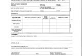 Generic Blank Resume Printable Blank Employment Application forms Employment