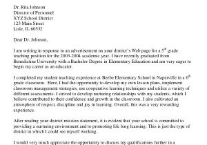 Generic Cover Letter for Teachers Teaching Cover Letter 7 Free Pdf Documents Download
