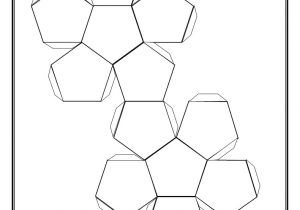 Geometry Net Templates 3d Geometric Shapes Dodecahedron Net Tabs Geometric