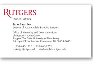 Georgia Tech Business Card Template Rutgers Student Business Card Template Infocard Co
