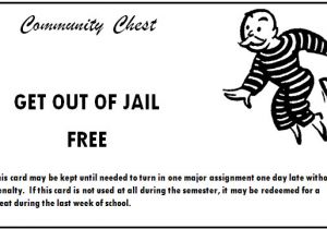 Get Out Of Jail Free Card Template Ac Language Arts Ms B Smith Mcclure Middle School