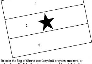 Ghana Flag Template Ghana Free Colouring Pages
